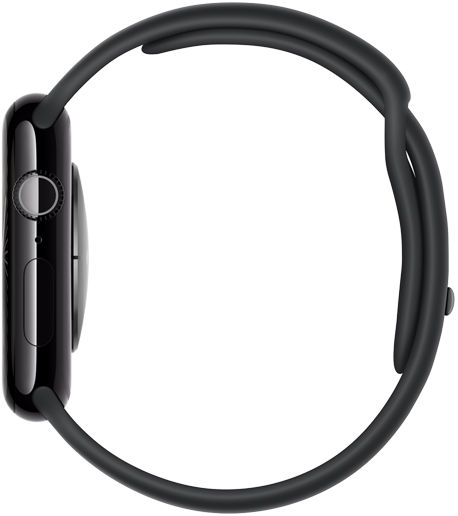 The right side of an Apple Watch Series 10 showing its thinness